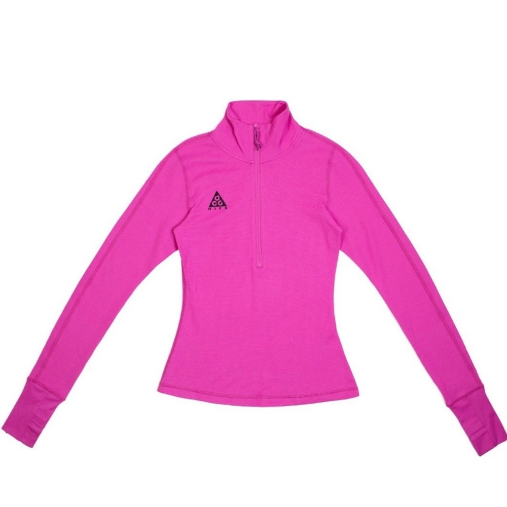 NIKE ACG Thermal Pink Quarter Zipper Athletic Top - Picture 3 of 9